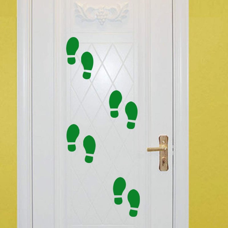 SKYCOOOOL 20 Pairs 40 Prints Green Kids Size Shoes Footprint Stickers Decals for Floor Wall Stairs to Guide Directions Celebrate St. Patrick's Day by SKYCOOOOL - Image 4